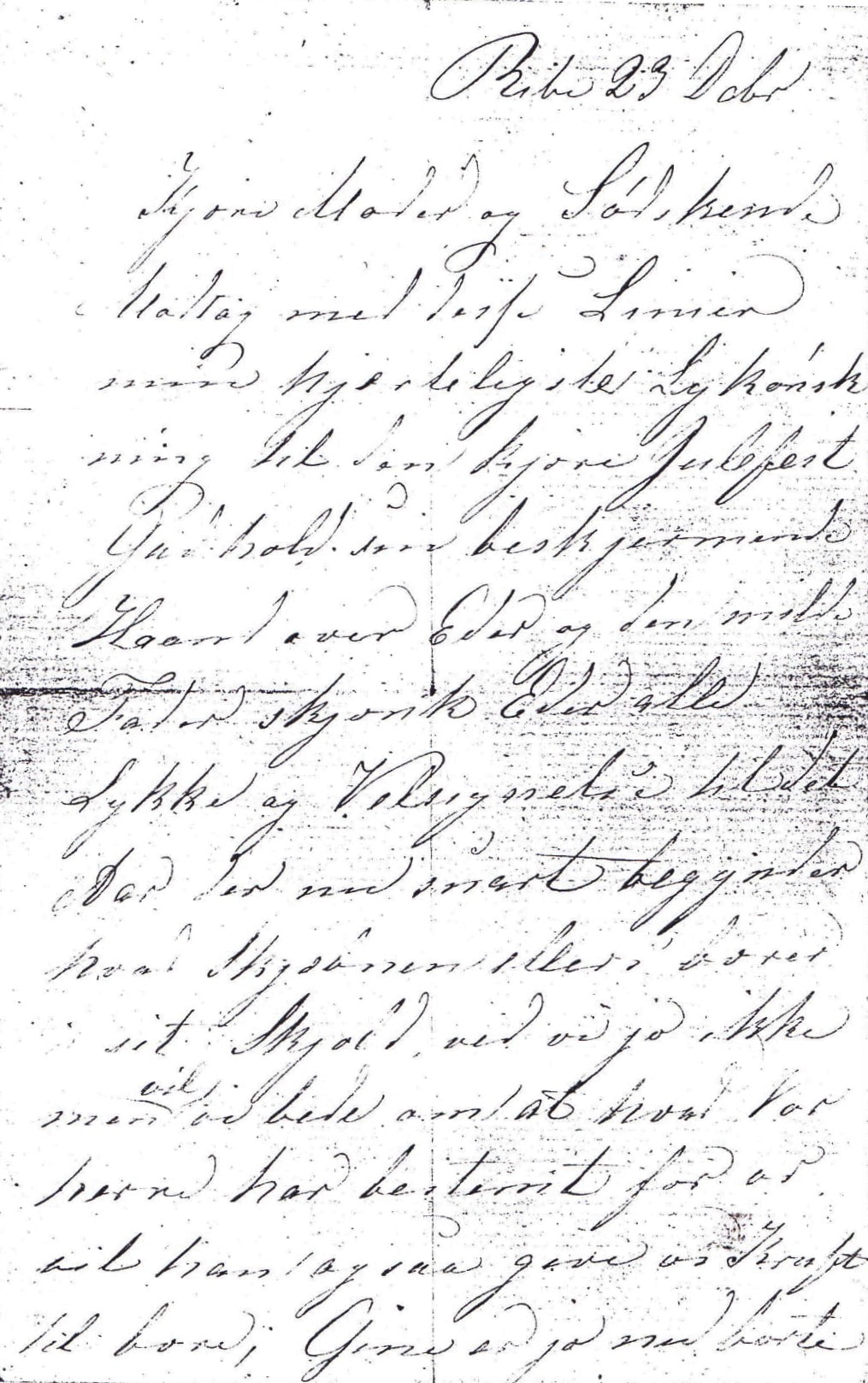 Anna Maria Andersen skrev brev til sine forældre.